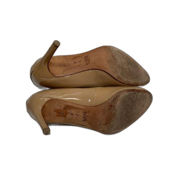 Coach Tan Patent Leather Stiletto Heels - Size 7 - Picture 3 of 7